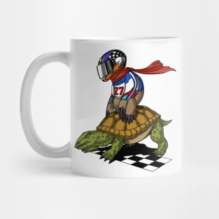 Sloth Racer Riding Turtle Mug